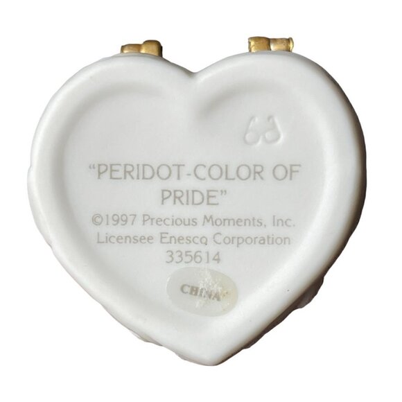 Precious Moments Birthday Month Box August Peridot Color of Pride 1997 Figurine - Picture 5 of 12